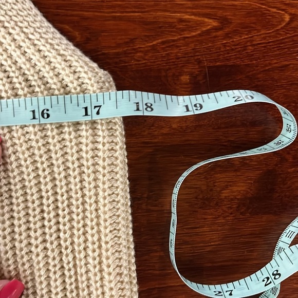 Versona Womens Knit Vest XL Tan/Mauve Vneck Straps Open Weave Soft Casual EUC - Picture 9 of 11